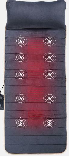 Massage Mat with 10 Vibrating Motors and 4 Therapy Heating pad Full Body Massage