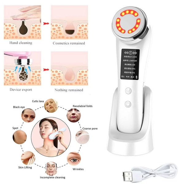 7 in 1 Face Lift Devices EMS RF Facial Massager