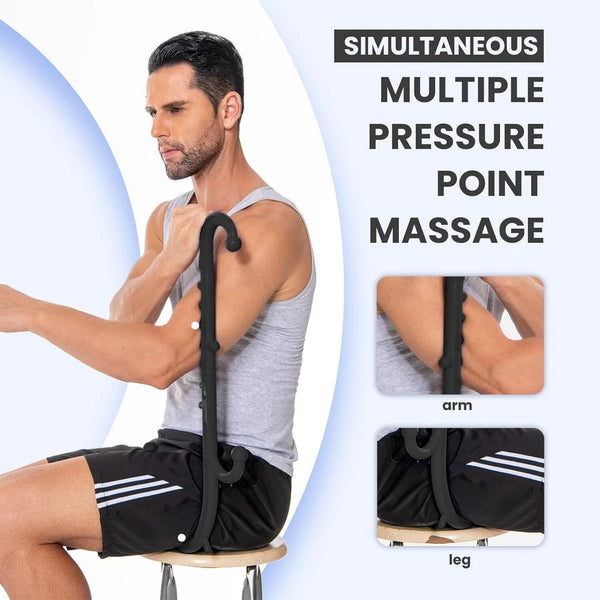 Deep Tissue Back and Neck Self Massager Stick