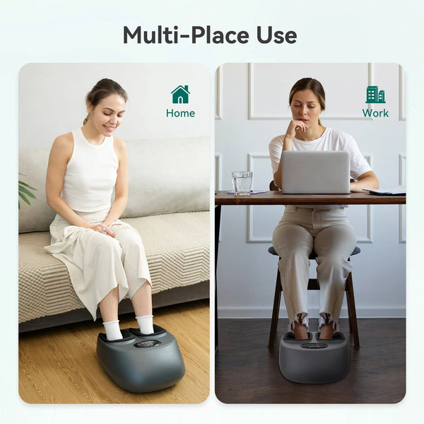 Snailax Foot Massager Shiatsu Deep Kneading Air Compression
