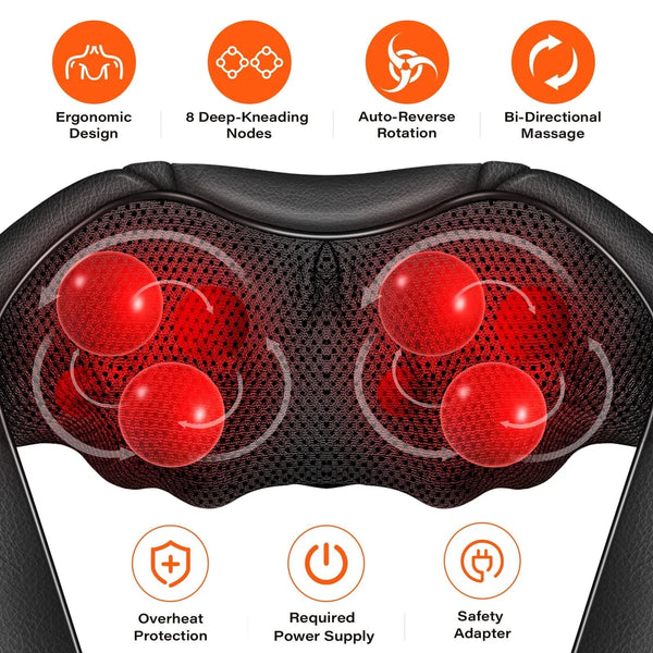 Shiatsu U-Shape Neck and Back Electric Massager