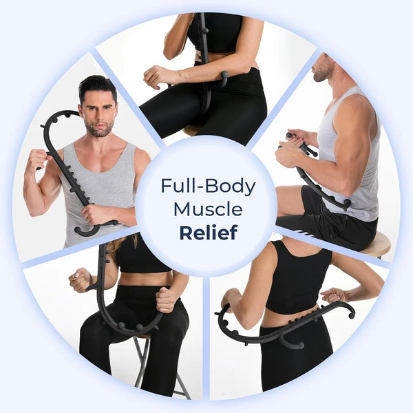 Deep Tissue Back and Neck Self Massager Stick
