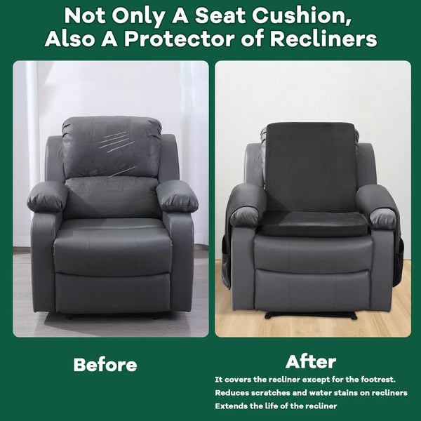 Recliner Chair Cushion for Elderly with Lumbar Support Pillow