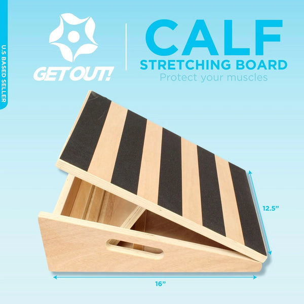 Wooden Incline Board Calf Stretch Wedge