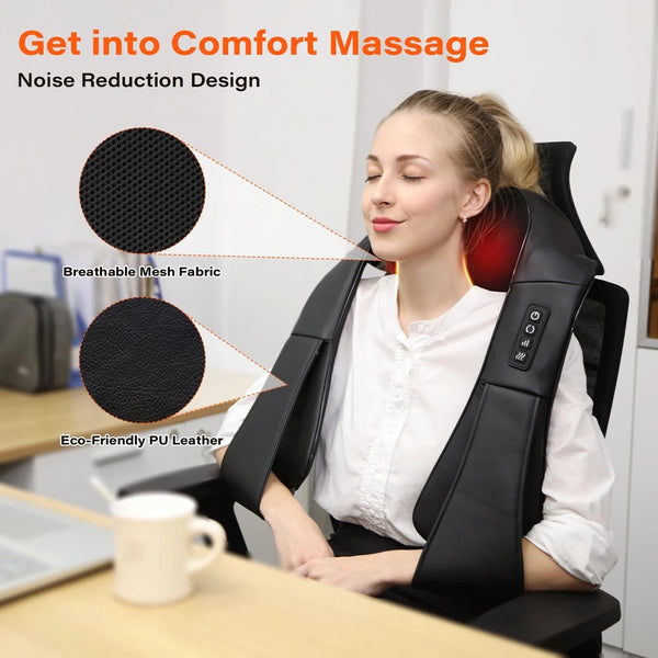 Shiatsu U-Shape Neck and Back Electric Massager