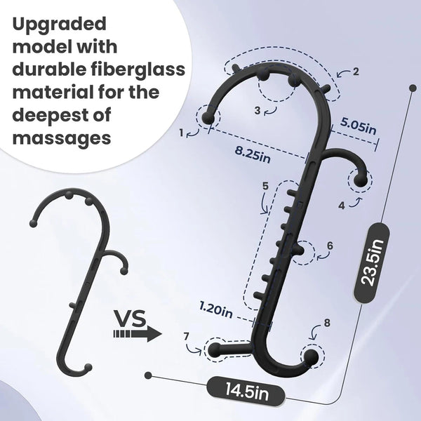 Deep Tissue Back and Neck Self Massager Stick