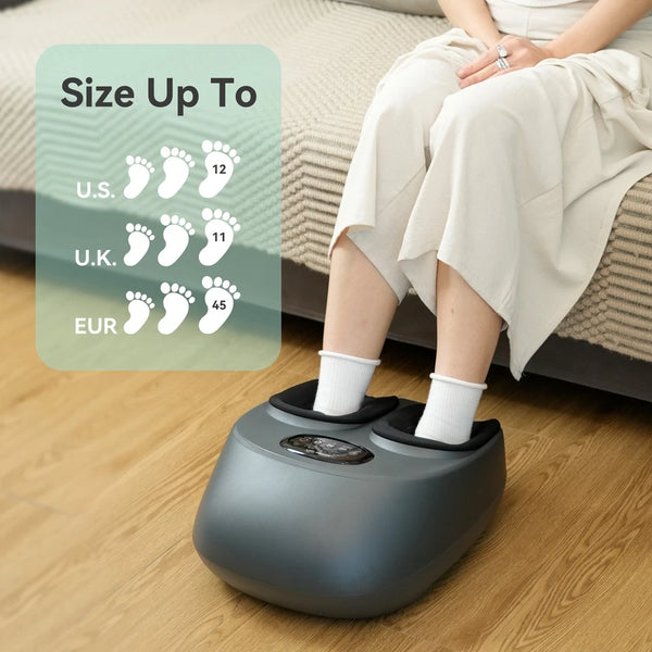 Snailax Foot Massager Shiatsu Deep Kneading Air Compression