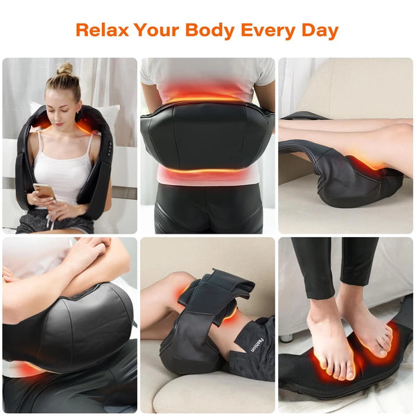 Shiatsu U-Shape Neck and Back Electric Massager