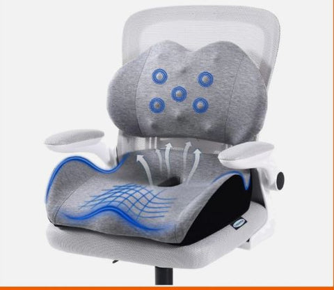 XL Soft Memory Foam Coccyx Cushion with Lumbar Support - Ideal for Pain Relief