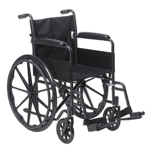 Silver Sport 1 Wheelchair with Full Arms and Swing away Removable Footrest