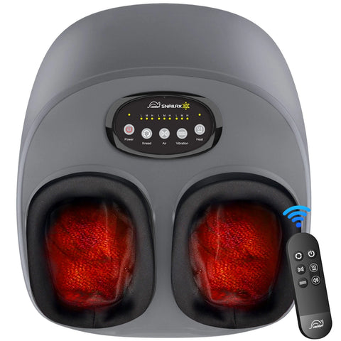 Snailax Foot Massager Shiatsu Deep Kneading Air Compression