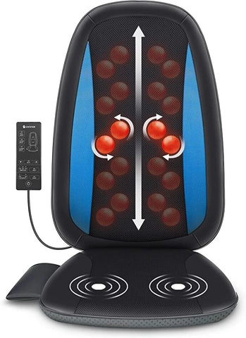 Shiatsu Back Massager with Heat-Deep Tissue Kneading,MassageSeat Cushion