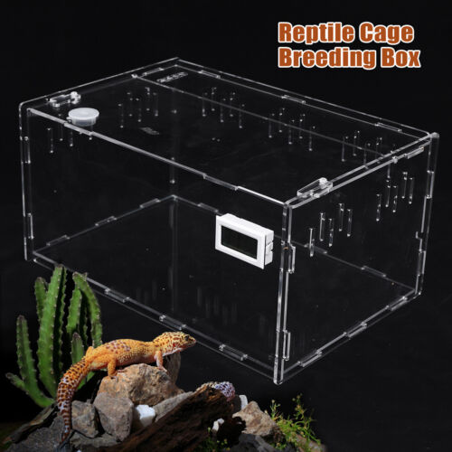 Premium PVC Transparent Reptile Enclosure Terrarium Tank