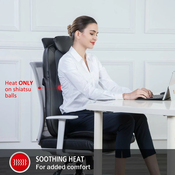 Shiatsu Back Massager with Heat Back Massager,Massage Chair Pad