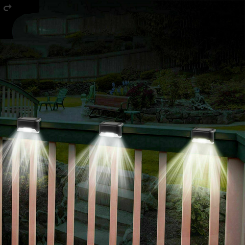 Outdoor Solar Powered Patio LED Deck Rail Lighting