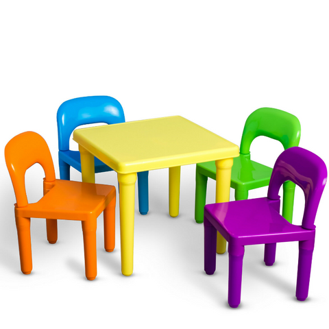 Colorful Kids Activity Learning Play Table And Chairs Set