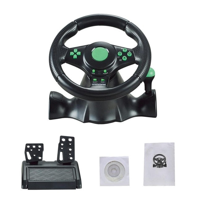 Racing Simulator Cockpit Steering Wheel Set