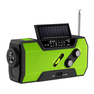 Solar Powered Emergency Hand Crank Survival Radio