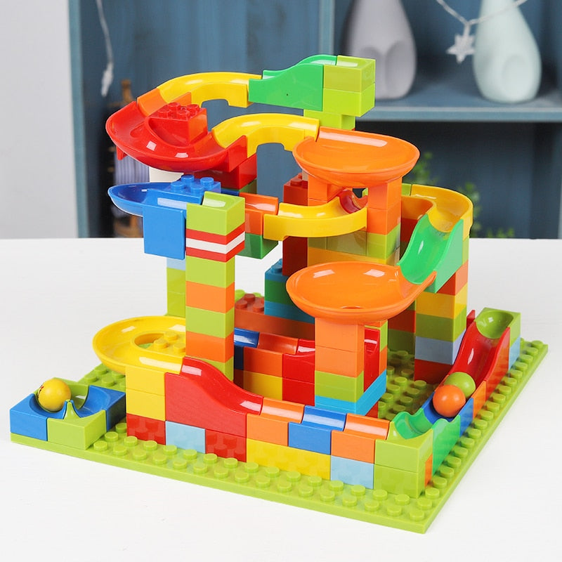 Marble Run Race Toy Track Set